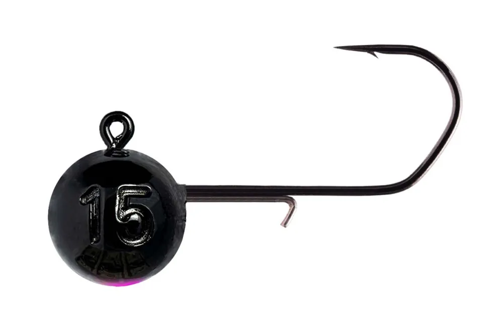 Lage Prijs Monkey Lures Monkey Hook 1/0 Black Loodkop (3 stuks) 7g