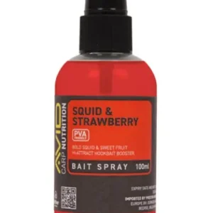 Avid Squid & Strawberry Bait Spray (100ml) Veilige Betaling