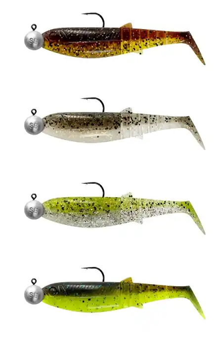 Savage Gear Cannibal Shad 10cm 9g+10g (#3/0) (4 stuks) Darkwater Koop Online