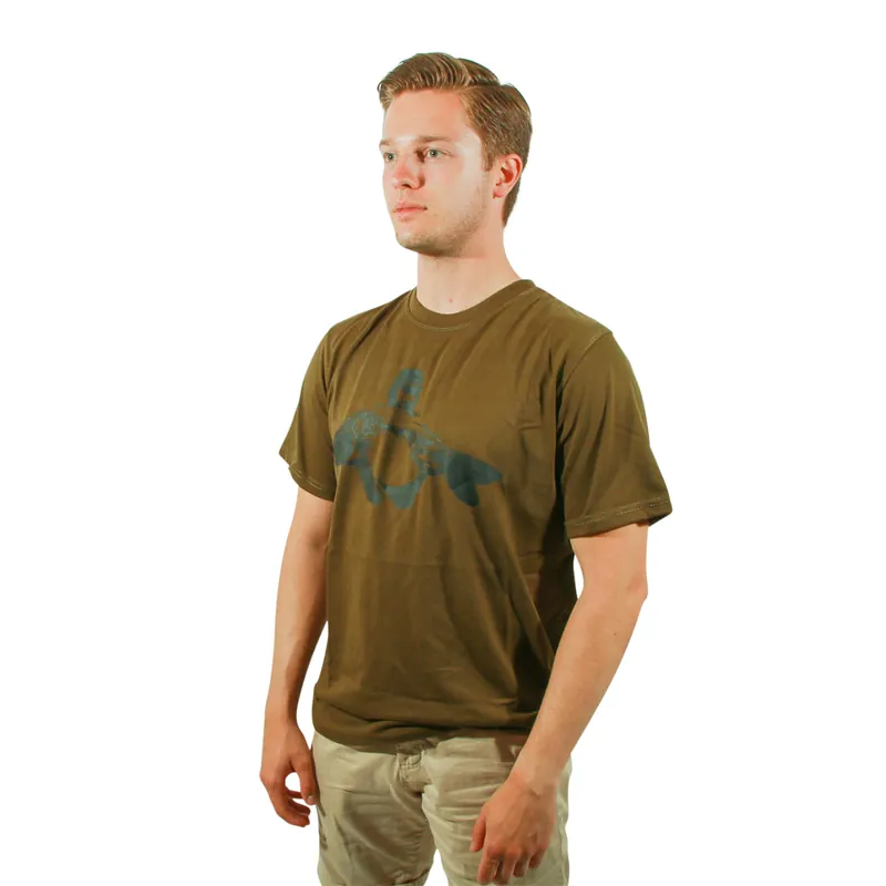 Koop Vandaag Tactic Carp T-shirt 'Keep on Catching' Green L