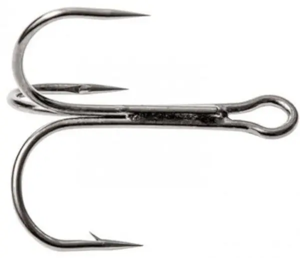 Fladen Maxximus black nickel treble hooks 1/0 (3pcs) Voordeelprijs