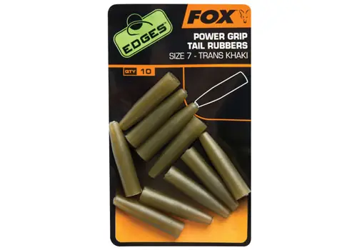 Fox Edges Power Grip Tail Rubbers Size 7 Trans Khaki Koop Online