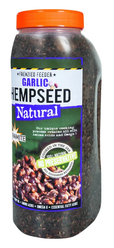 Dynamite Baits Garlic Frenzied Hempseed Partikels 700g Speciale Aanbieding