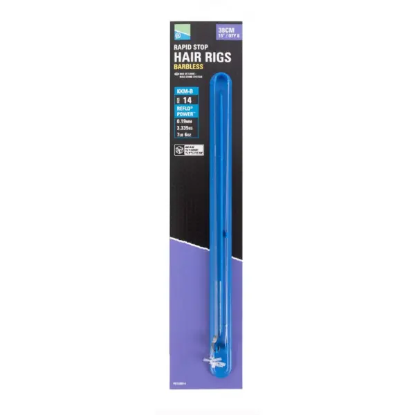 Exclusieve Aanbieding Preston KKM-B Mag Store Rapid Stop Hair Rigs 38cm (8pcs) 12