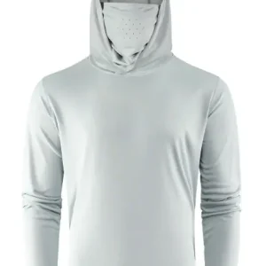 Grundens Tough Sun Masked Hoodie UPF 50 Iceberg L Tijdelijk Beschikbaar