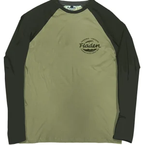 Shop Nu Fladen T-Shirt Long Sleeve Duo Green Pike L