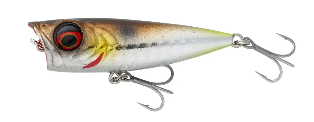 Savage Gear Micro Popper Oppervlakte Kunstaas 5.5cm (5.4g) Blue Green Beperkte Voorraad