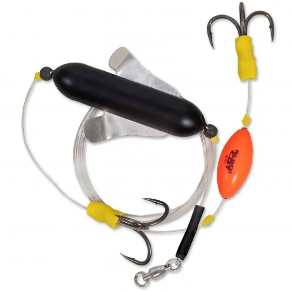 Koopje Black Cat Worm River Meerval Rig 200cm (Size 2/0)