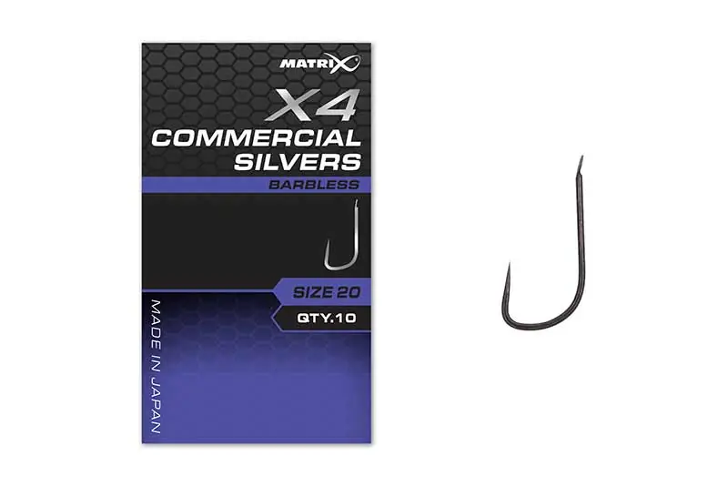 Gecertificeerd Matrix X4 Commercial Silvers Witvis Haken Weerhaakloos (10 Stuks) 16