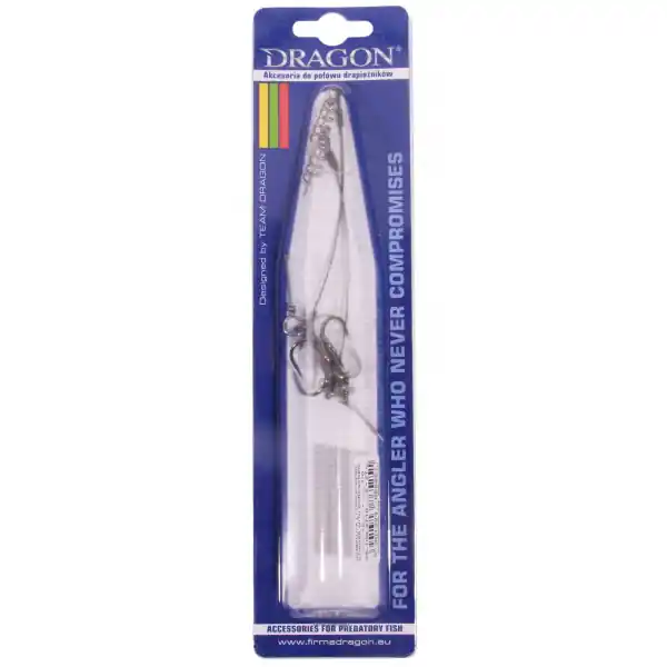 Koop Online Dragon Screw Stinger met Pin en Enkele Dreg, 2 stuks! 27kg 12cm Size 2/0