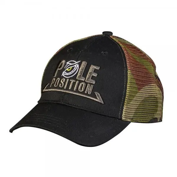 Pole Position Trucker Cap Black/Camou Nieuw