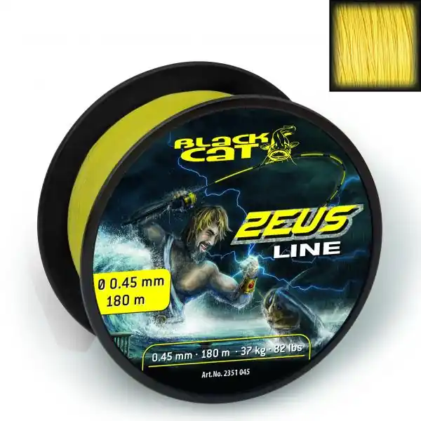 Laatste Kans Black Cat Zeus Line 0,60mm 59kg/130lb Yellow 300m