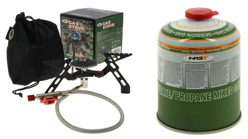Direct Verzonden NGT Deluxe High Output Gaspit + NGT 450gr Bidon Gas