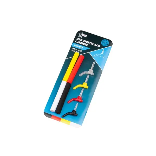 Koop Vandaag Nash Zig Screw Kit Mixed Colours (4 stuks) Large