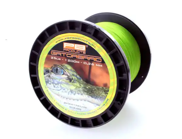Laatste Kans PB Products Gator Braid Chartreuse Gevlochten Lijn 1200m (0,30mm)