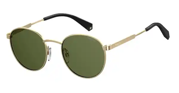 Lage Prijs Polaroid PLD 2053/S Sunglasses Gold Frame/Green Glasses