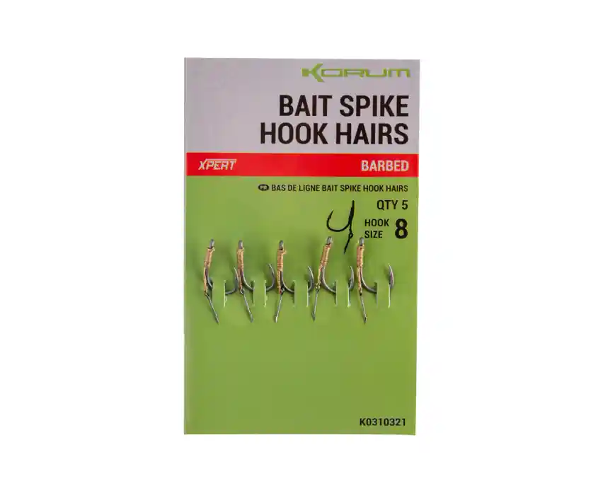 Korum Bait Spike Hook Hairs (5 Stuks) 8 Lage Prijs