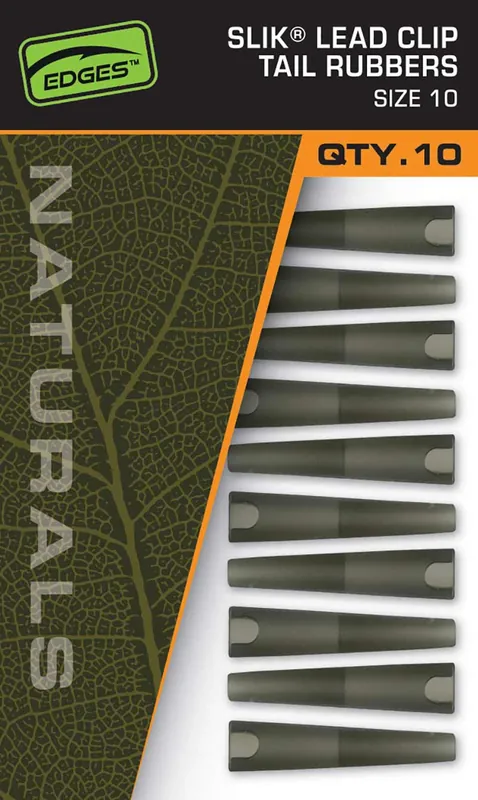 Veilige Betaling Fox Naturals Slik Lead Clip Tail Rubbers (Maat 10) (10 Stuks)