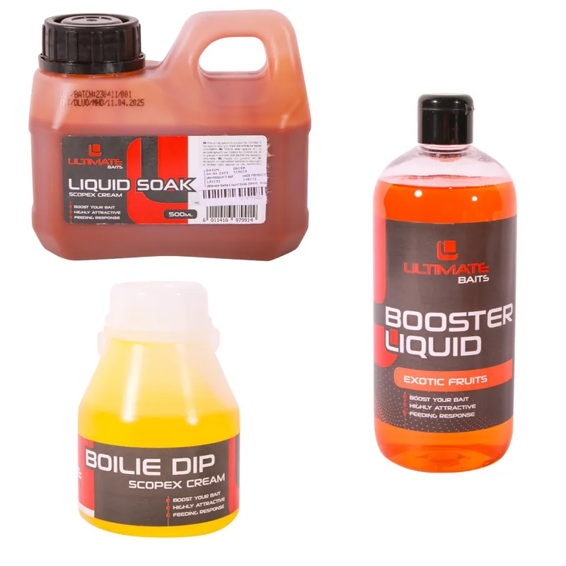 Uitverkoop Ultimate Baits Liquid Pack Sweet/Scopex