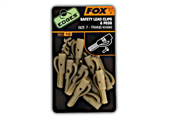 Fox Lead Clips & Pegs maat 10 Hete Deal