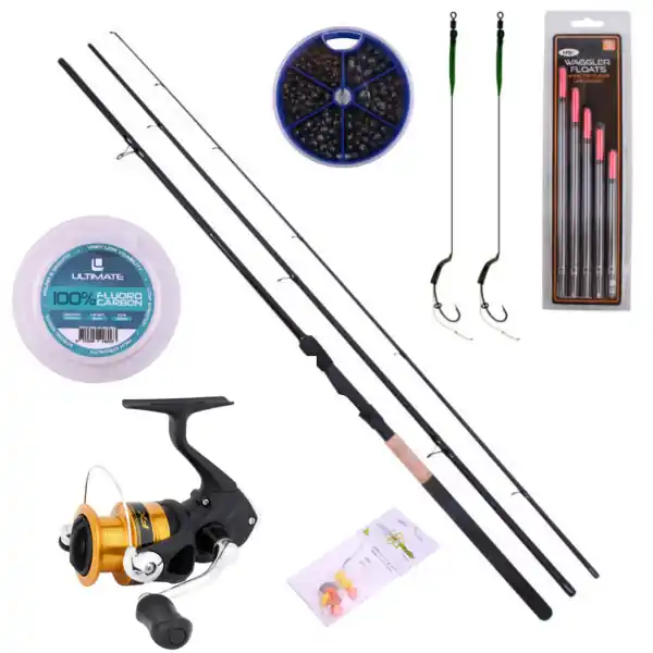Match & Float Set met Ultimate hengel, Shimano molen en meer Premium