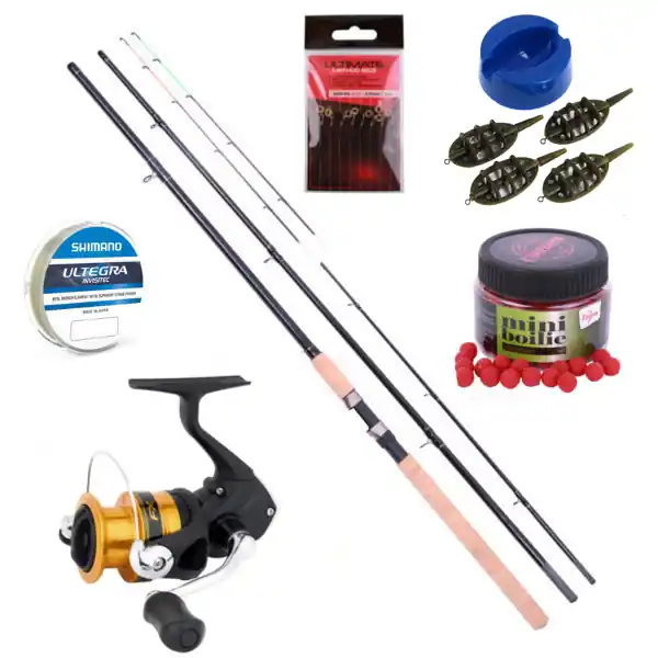 Meest Verkocht Ultimate Feeder Set met Shimano FX 4000 FC Molen