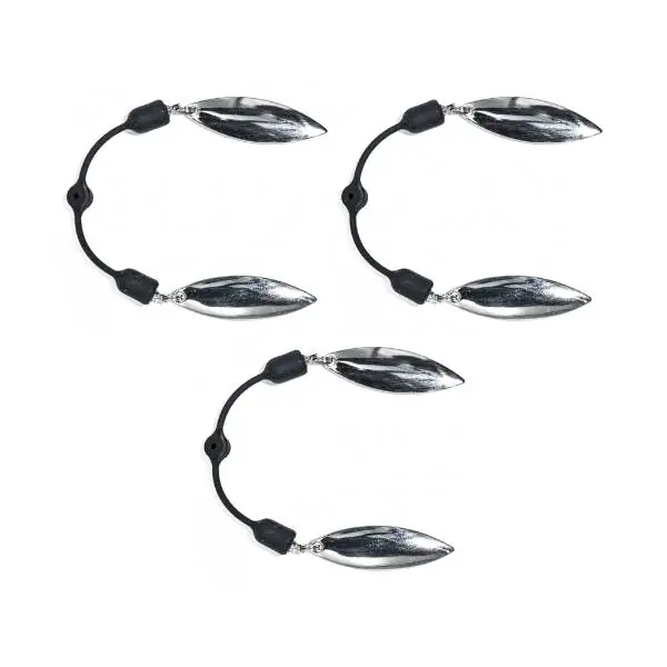 Exclusieve Aanbieding Tackle Porn Double Wing Attractor | Silver | 3 Stuks