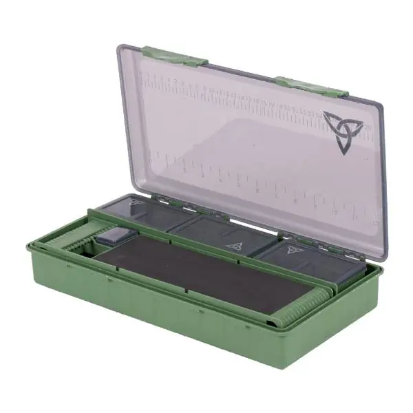 Laatste Kans X2 Carpbox | Karper opberg box | Groen | 9-delig