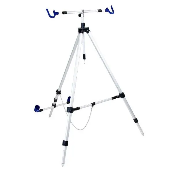Exclusieve Aanbieding X2 3-leg Strandsteun Deluxe | Verstelbare Strandsteun| twee Hengels | Hoogte Max. 150cm | Driepoot | Tri-pod | Aluminium Beach Pod