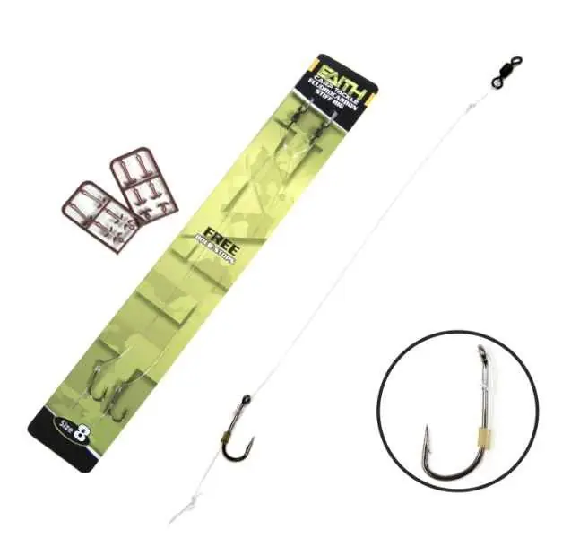 Merkproduct Faith Fluorocarbon Stiff Rig | Onderlijn | Maat 6