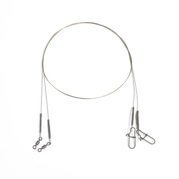 DLT Stainless Wire Leader 1x7 | 8kg | 30cm | 2 Stuks | Onderlijn Hoge Kwaliteit