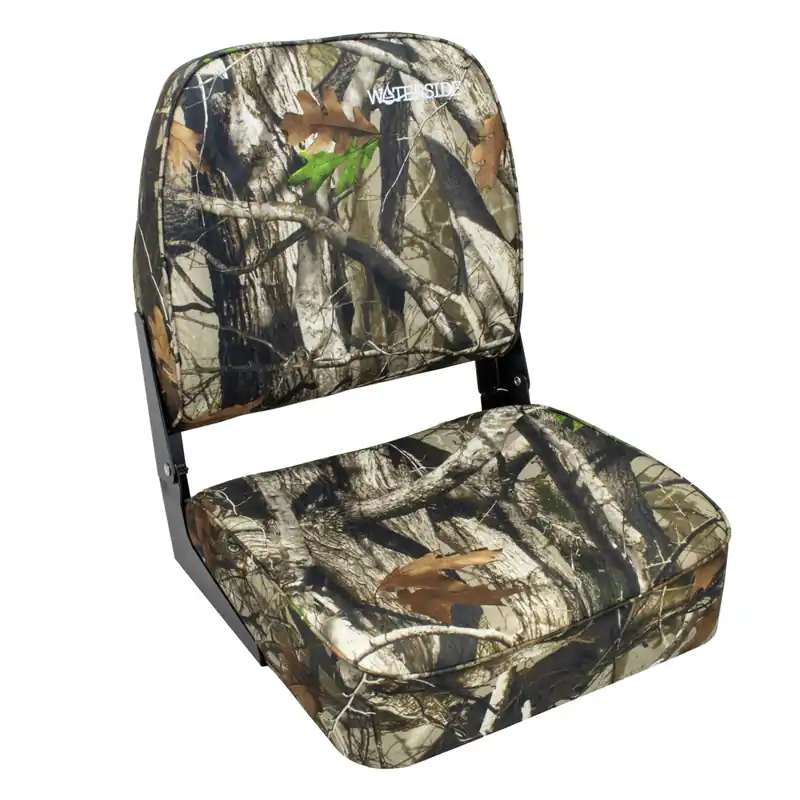 Waterside Captain Premium Boatseat Highback | Realtree/Camou | Bootstoel Alleen Vandaag