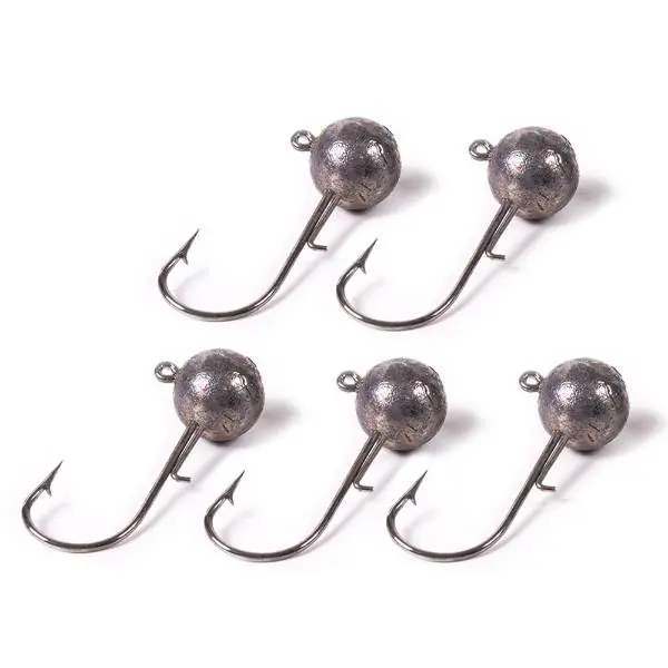 DLT Round Jighead Hook | Loodkop | Haakmaat 1 | 10g | 10 stuks Express Levering