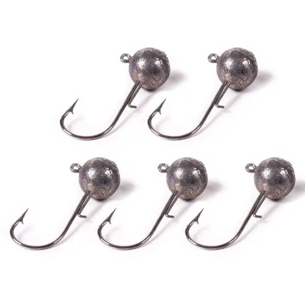 Superprijs DLT Round Jighead Hook | Loodkop | Haakmaat 4/0 | 10g