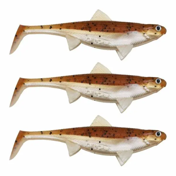 Gereduceerde Prijs Senshu Real Fin Shad 12 | Magic Motoroil | 12cm | 13g | 3 Stuks
