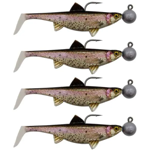 Betaalbaar Senshu Real Fin Shad 8 Ready2Catch | Rainbow Trout | 8cm | 11g | 4 Stuks