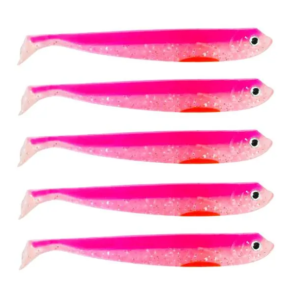 Eurocatch Fishing Zander Gummifisch | Shad | UV Pink | 12cm | 5st Gratis Retour