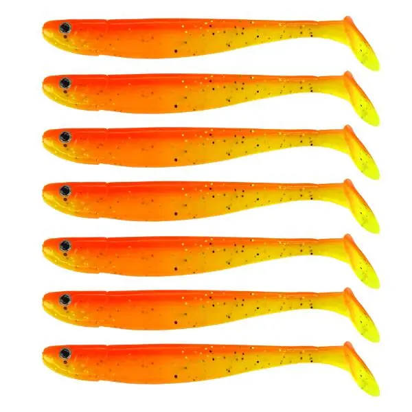 Eurocatch Fishing Jig n Swim Shad | UV Fruitgame | 9.5cm | 7 Stuks Uitverkoop
