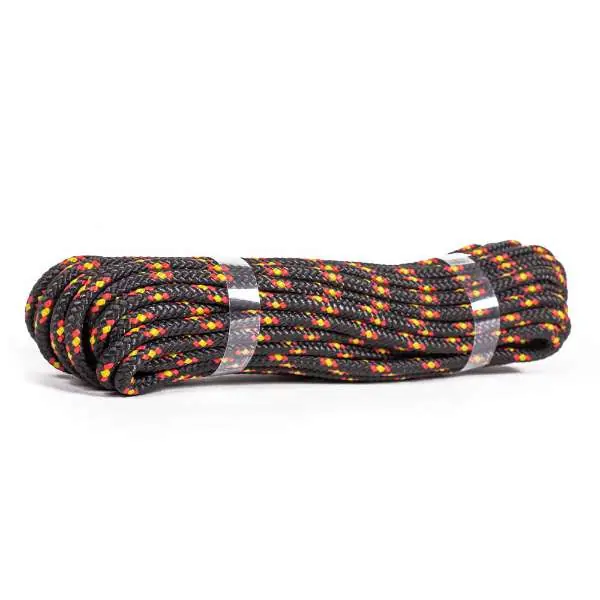 Traxis Polypropyleen Touw | Black/Red | 6mm | 10m Snelle Levering