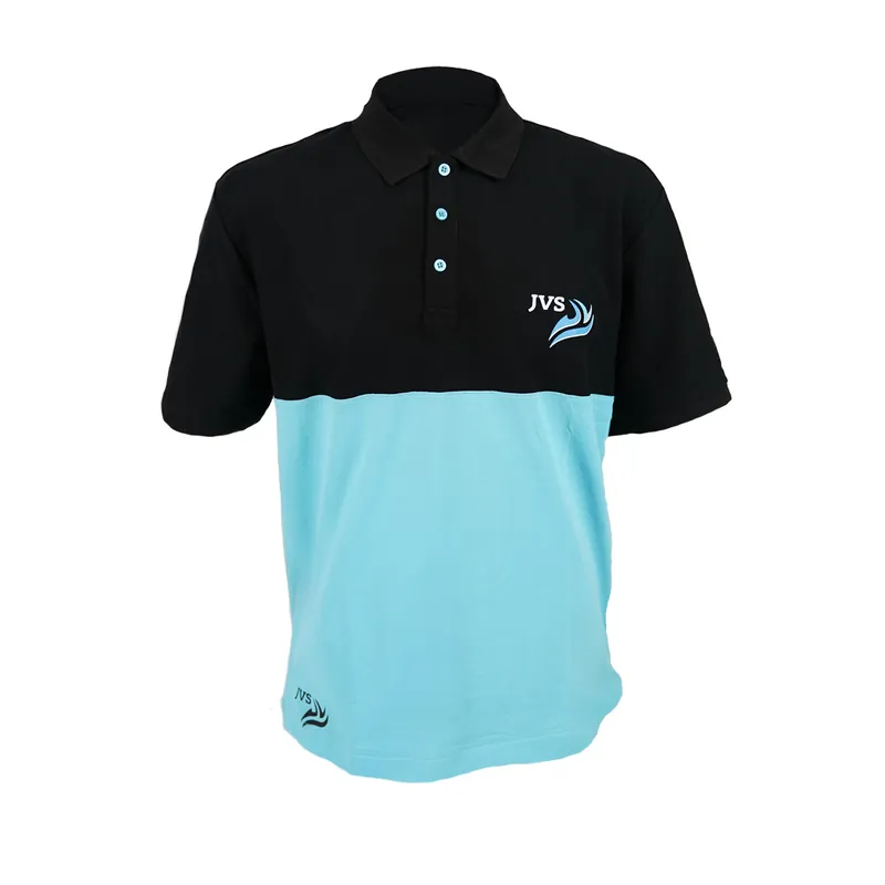 Premium JVS Polo | Zwart/Blauw | Maat M