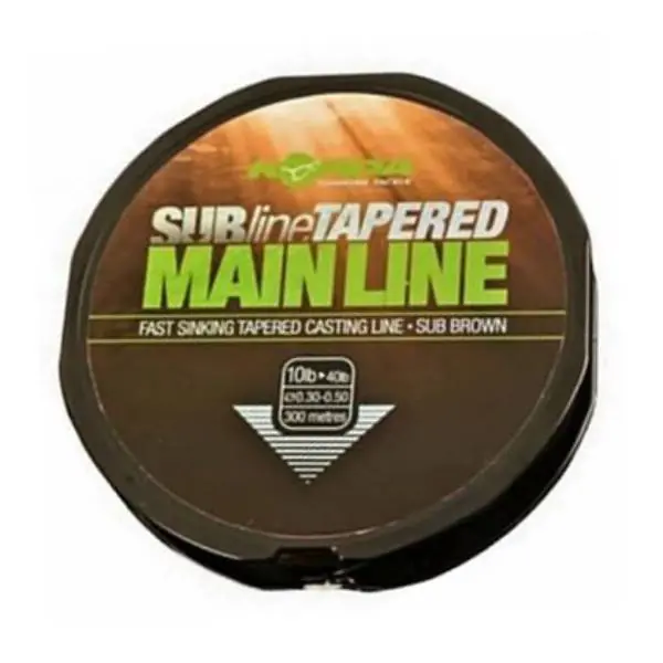Finale Uitverkoop Korda Subline Tapered Mainline | 0.30-0.50mm | Brown