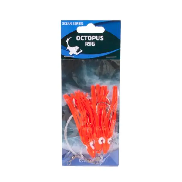 Eurocatch Fishing Octopus Rig 3 Haaks | Red/White | Onderlijn | 5/0 Uitverkoop