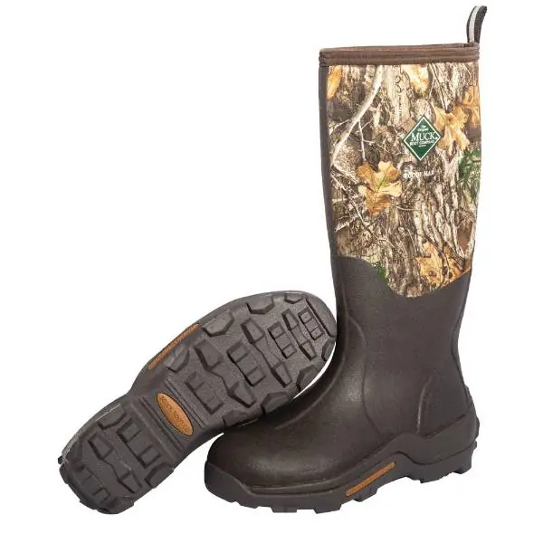 Merkproduct Muck Boot | Neopreen Laars | Woody Max | Orange lining | Brown/Camo Maat 42