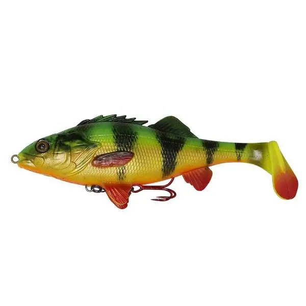 Must-Have Savage Gear 4D Perch Shad | Firetiger | 17.5cm | 75g