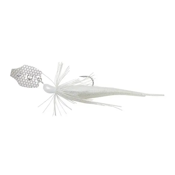 Rechtstreeks Van De Fabrikant Savage Gear Crazy Swim Jig | Sinking | White Silver | 12.5cm | 14.5g | Chatterbait
