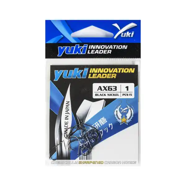 Uitverkoop Yuki Hook AX63 | Black/Nickel | Haakmaat 1 | Haak