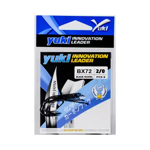 Yuki Hook BX72 | Black/Nickel | Haakmaat 2/0 | Haak Alleen Vandaag