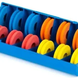 JVS ABS onderlijn houder diam. 45mm 12st. Forel en Witvis onderlijnen Uitverkoop