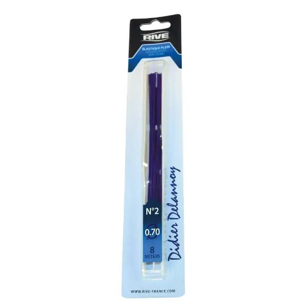 Rive Elastic nr 2 8.00m On Winder Purple 0.7mm Laatste Versie