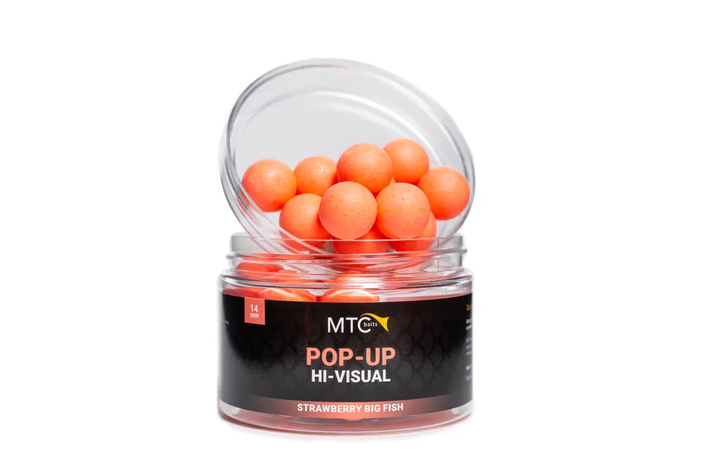 Aanbieding MTC Pop-Up Hi-Visual - Strawberry Big Fish - 14 mm